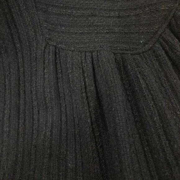 Vtg 60s long textured knit wool coat - Picture 9 of 14